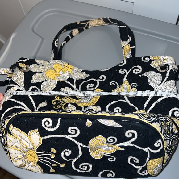 Vera Bradley Darling Yellowbird bag yellow blk White casual or office - Picture 7 of 8